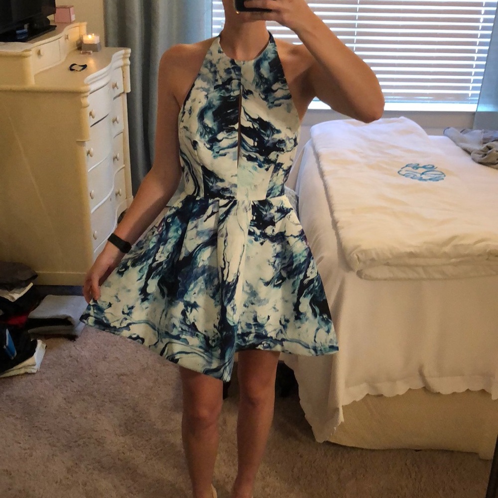 Keepsake halter dress